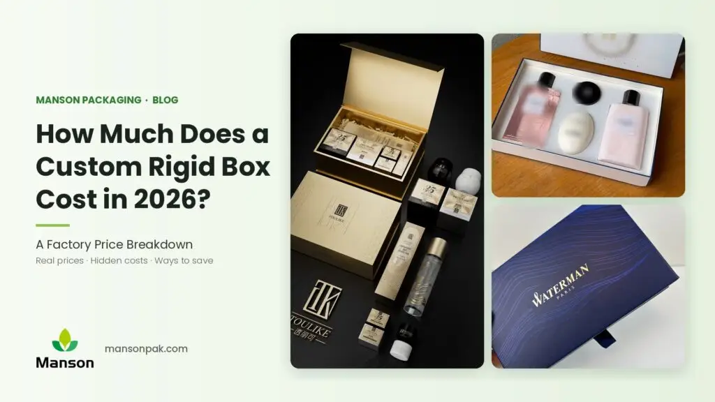custom rigid box cost guide 2026 with magnetic gift box examples