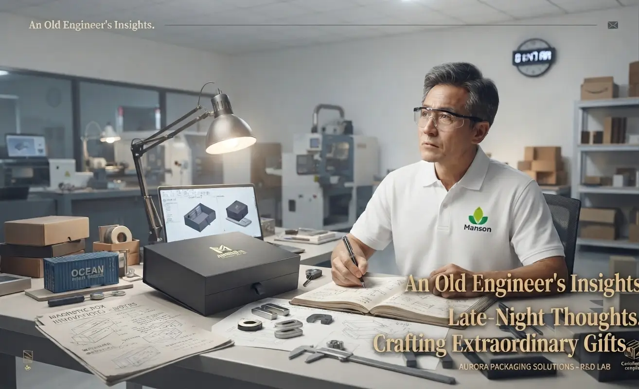 An engineer inspecting custom rigid boxes for PPWR compliance