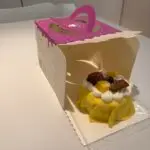 mini cake box with handle food grade paperboard